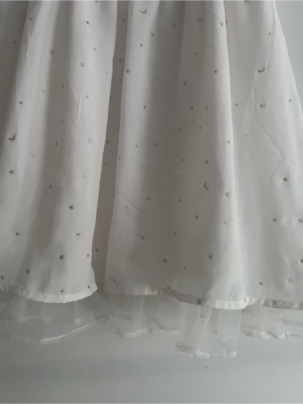Ank Rouge White Star & Moon Blue Bow Flowy A-Line Skirt - Picture 7 of 7